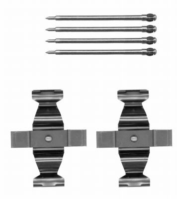 Accessory Kit, disc brake pad HELLA PAGID 8DZ 355 204-301