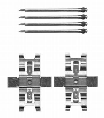 Accessory Kit, disc brake pad HELLA PAGID 8DZ 355 204-321