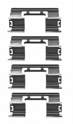 HELLA PAGID 8DZ 355 204-351 Accessory Kit, disc brake pad