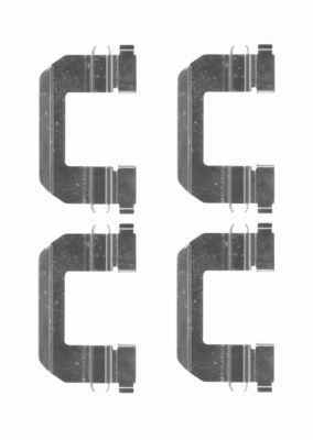 HELLA PAGID 8DZ 355 204-391 Accessory Kit, disc brake pad