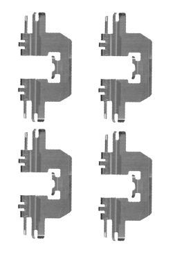HELLA PAGID 8DZ 355 204-601 Accessory Kit, disc brake pad