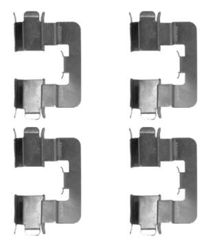 HELLA PAGID 8DZ 355 204-631 Accessory Kit, disc brake pad
