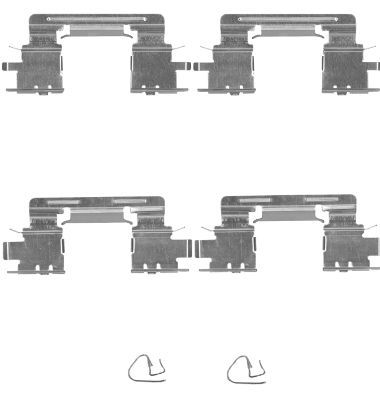 HELLA PAGID 8DZ 355 204-911 Accessory Kit, disc brake pad