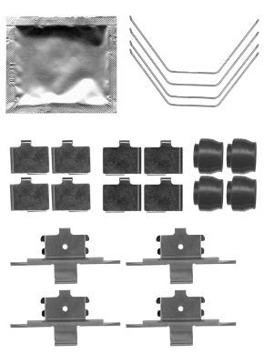 Accessory Kit, disc brake pad HELLA PAGID 8DZ 355 204-951