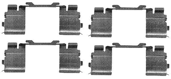 HELLA PAGID 8DZ 355 205-121 Accessory Kit, disc brake pad