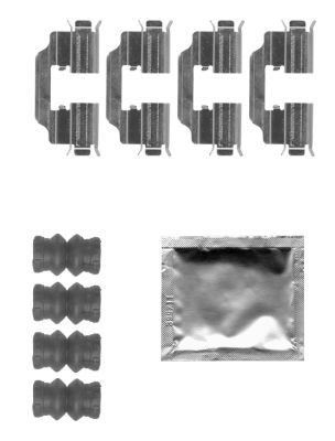 Accessory Kit, disc brake pad HELLA PAGID 8DZ 355 205-301