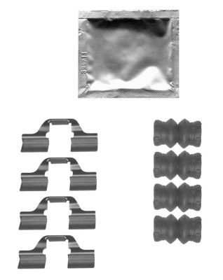 HELLA PAGID 8DZ 355 205-361 Accessory Kit, disc brake pad