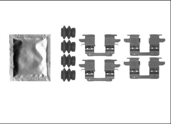 HELLA PAGID 8DZ 355 205-531 Accessory Kit, disc brake pad