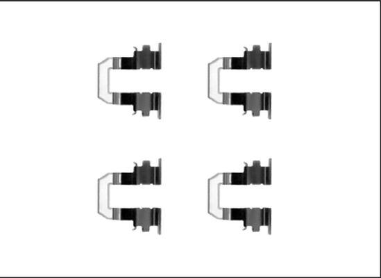 HELLA PAGID 8DZ 355 205-551 Accessory Kit, disc brake pad