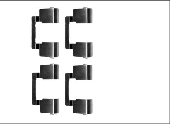 HELLA PAGID 8DZ 355 205-571 Accessory Kit, disc brake pad