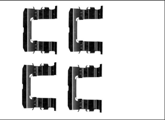 HELLA PAGID 8DZ 355 205-581 Accessory Kit, disc brake pad