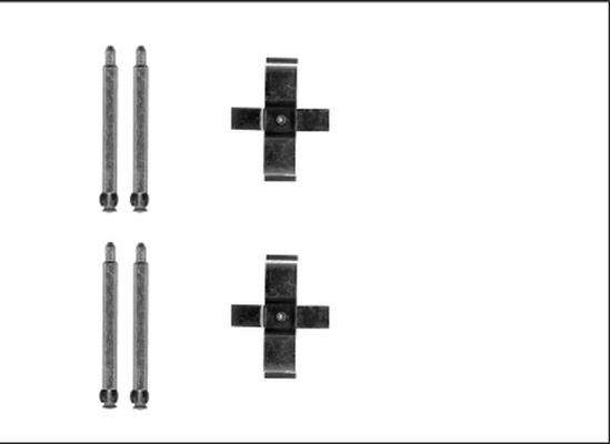 HELLA PAGID 8DZ 355 205-591 Accessory Kit, disc brake pad
