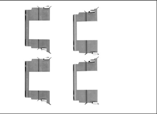 HELLA PAGID 8DZ 355 205-601 Accessory Kit, disc brake pad