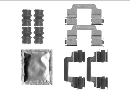 HELLA PAGID 8DZ 355 205-621 Accessory Kit, disc brake pad