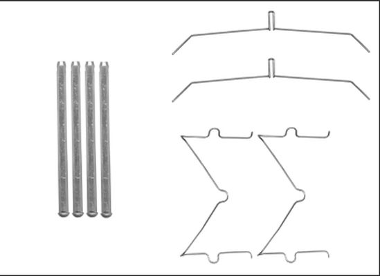 HELLA PAGID 8DZ 355 205-641 Accessory Kit, disc brake pad