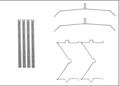 Accessory Kit, disc brake pad HELLA PAGID 8DZ 355 205-641