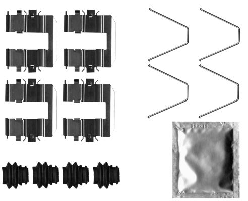 HELLA PAGID 8DZ 355 205-781 Accessory Kit, disc brake pad