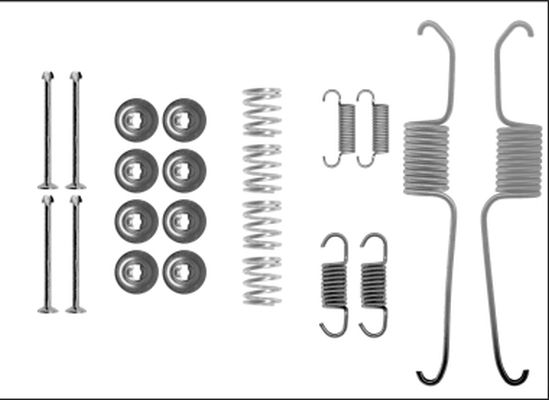 HELLA PAGID 8DZ 355 205-801 Accessory Kit, brake shoes