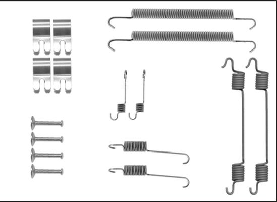 HELLA PAGID 8DZ 355 205-841 Accessory Kit, brake shoes