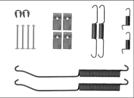 HELLA PAGID 8DZ 355 205-871 Accessory Kit, brake shoes