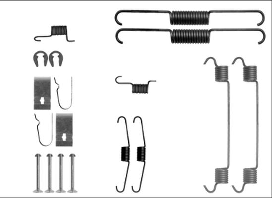 HELLA PAGID 8DZ 355 205-881 Accessory Kit, brake shoes