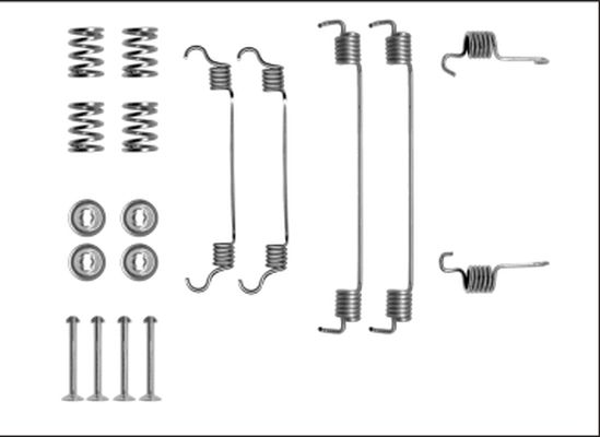 HELLA PAGID 8DZ 355 205-901 Accessory Kit, brake shoes