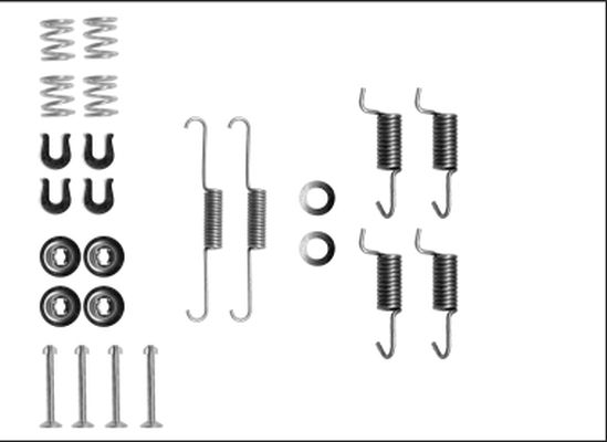 HELLA PAGID 8DZ 355 205-911 Accessory Kit, parking brake shoes