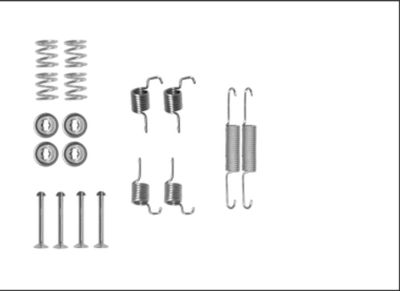 Accessory Kit, parking brake shoes HELLA PAGID 8DZ 355 205-951
