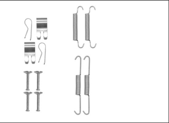 HELLA PAGID 8DZ 355 205-961 Accessory Kit, parking brake shoes
