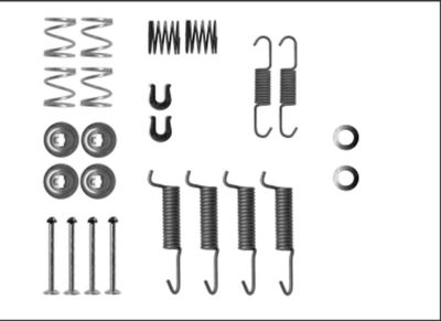 Accessory Kit, parking brake shoes HELLA PAGID 8DZ 355 205-971