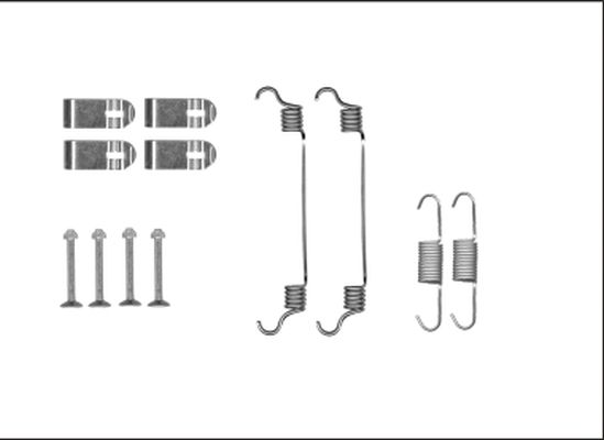 HELLA PAGID 8DZ 355 205-981 Accessory Kit, parking brake shoes
