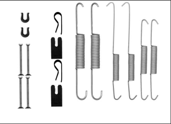 HELLA PAGID 8DZ 355 206-031 Accessory Kit, brake shoes