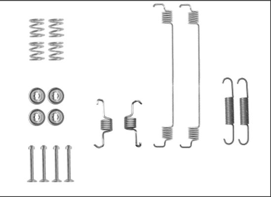 HELLA PAGID 8DZ 355 206-051 Accessory Kit, brake shoes