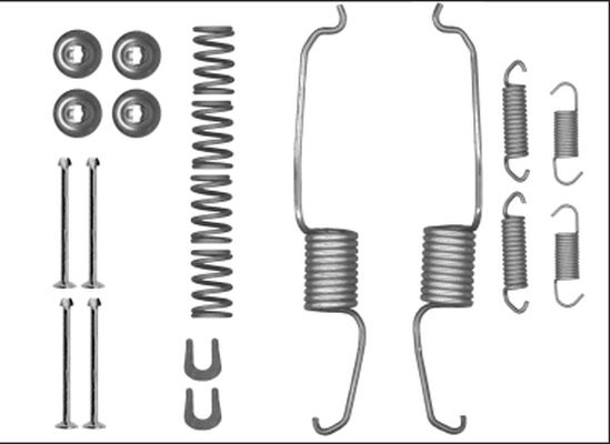 HELLA PAGID 8DZ 355 206-091 Accessory Kit, brake shoes