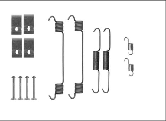 HELLA PAGID 8DZ 355 206-101 Accessory Kit, brake shoes