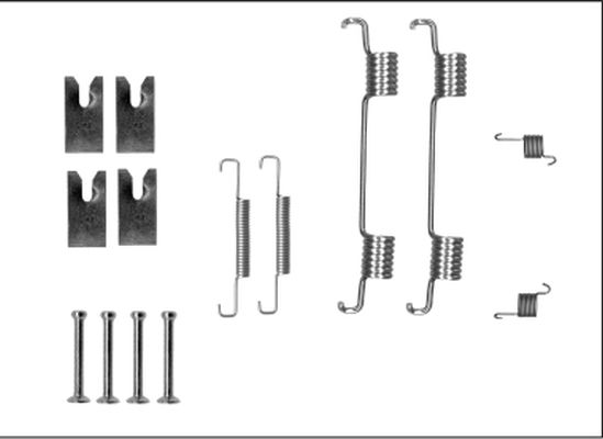 HELLA PAGID 8DZ 355 206-121 Accessory Kit, parking brake shoes