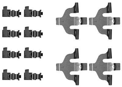Accessory Kit, disc brake pad HELLA PAGID 8DZ 355 206-251