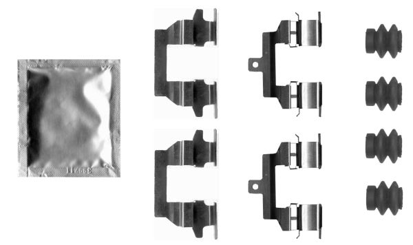 HELLA PAGID 8DZ 355 206-361 Accessory Kit, disc brake pad