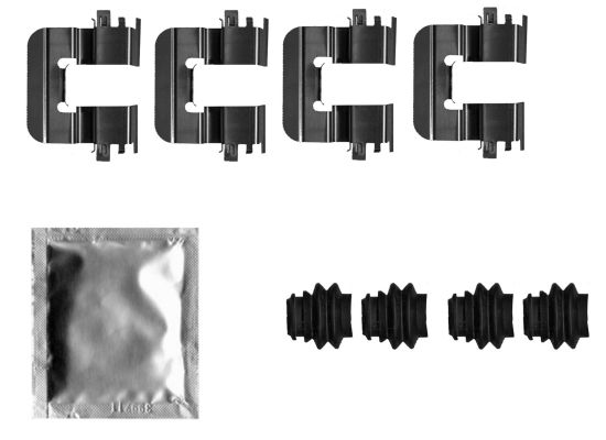HELLA PAGID 8DZ 355 206-401 Accessory Kit, disc brake pad