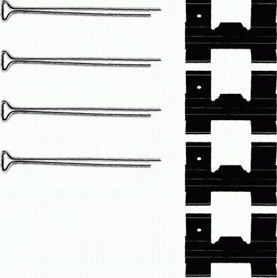 Accessory Kit, disc brake pad HELLA PAGID 8DZ 355 206-511