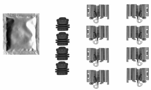 HELLA PAGID 8DZ 355 206-761 Accessory Kit, disc brake pad