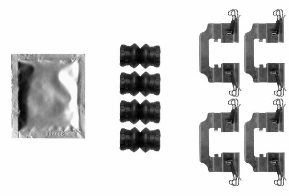 HELLA PAGID 8DZ 355 206-801 Accessory Kit, disc brake pad