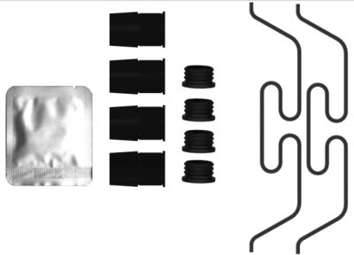 Accessory Kit, brake caliper HELLA PAGID 8DZ 355 206-881