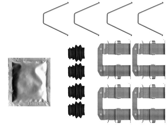 HELLA PAGID 8DZ 355 206-911 Accessory Kit, disc brake pad