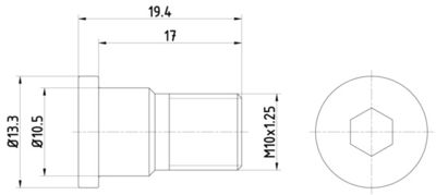 Bolt, brake disc HELLA PAGID 8DZ 355 209-071