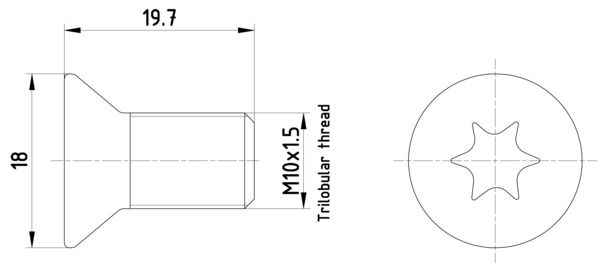 HELLA PAGID 8DZ 355 209-111 Bolt, brake disc