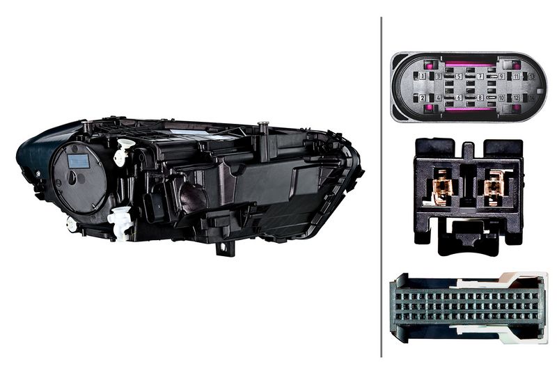 HELLA 1EX 015 390-511 Headlight