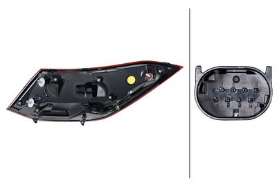 Tail Light Assembly HELLA 2SK 013 102-071