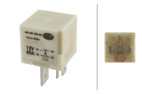 HELLA 4RA 007 507-021 Relay, glow plug system
