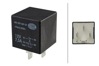 Relay, main current HELLA 4RA 007 507-071